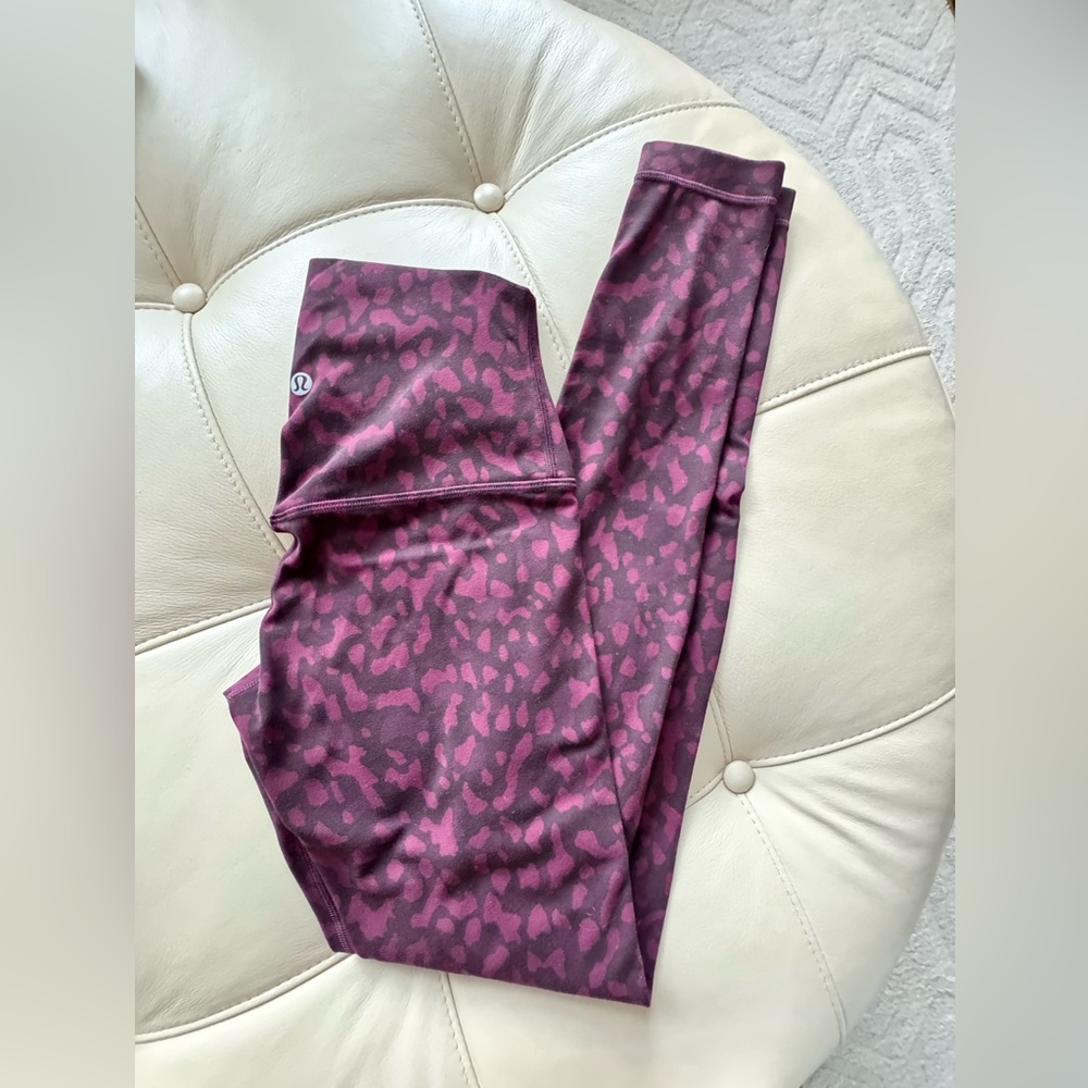 lululemon athletica Purple Patterned Leggings